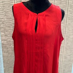 WHBM sleeveless top with hook & eye closure.